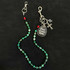 Green Ball Wallet Chain 