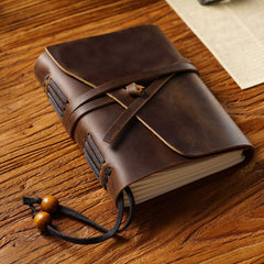 Brown Leather Bound Journal Leather Sketch Journal Soft Leather Journal - iwalletsmen