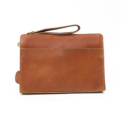 Wristlet Large Men's Leather Clutch Purse - iwalletsmen
