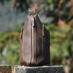 Brown Leather Toiletry Bag Vintage Mens Toiletry Bag - iwalletsmen