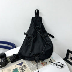Dark Blue Nylon Sling Bag - iwalletsmen