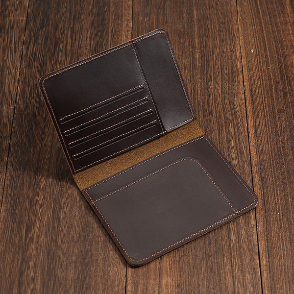 Thin Passport Wallet Mens Leather Minimalist Passport Wallet