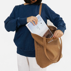 Khaki Canvas Tote Bag Canvas Handbag Womens Canvas Tote Shoulder Bag for Men