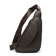 Crocodile pattern Leather Sling Bag For Men 