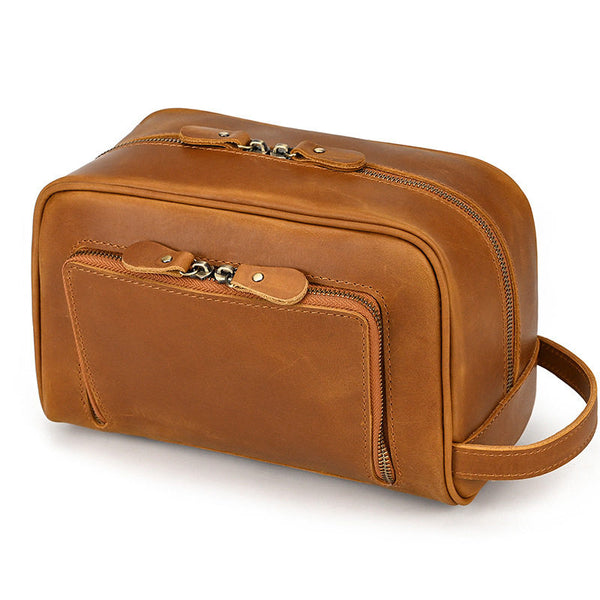 Full Grain Leather Toiletry Bag 