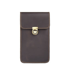 Leather Cell Phone Holster with Belt Loop Leather Phone Holster for Belt Mens Leather Belt Bag Pouch Bag - iwalletsmen