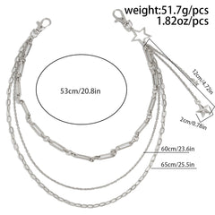 Triple Wallet Chain Womens Biker Wallet Chain - iChainWallets
