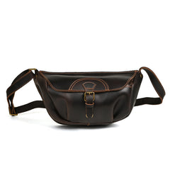 Brown Leather Sling Pack for Men - iwalletsmen