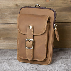 Leather Belt Phone Pouch Leather Phone Belt Pouch - iwalletsmen