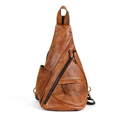 Mens Leather Backpack Crossbody Convertible - iwalletsmen
