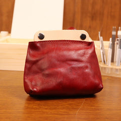 Red Mens Coin Pouch Wallet 