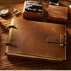 Brown Leather Bound Sketchbook A5 Leather Sketchbook Leather Bound Journal - iwalletsmen