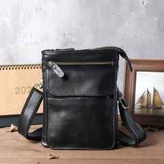 Mens Leather Belt Pouch Shoulder Bag Waist Bag BELT BAG Cell Phone Holster For Men