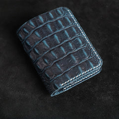 Handmade Leather Floral Mens Cool Slim Leather Wallet Men billfold Wallets Bifold for Men
