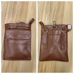 Mens Leather Belt Pouch Shoulder Bag Waist Bag BELT BAG Cell Phone Holster For Men