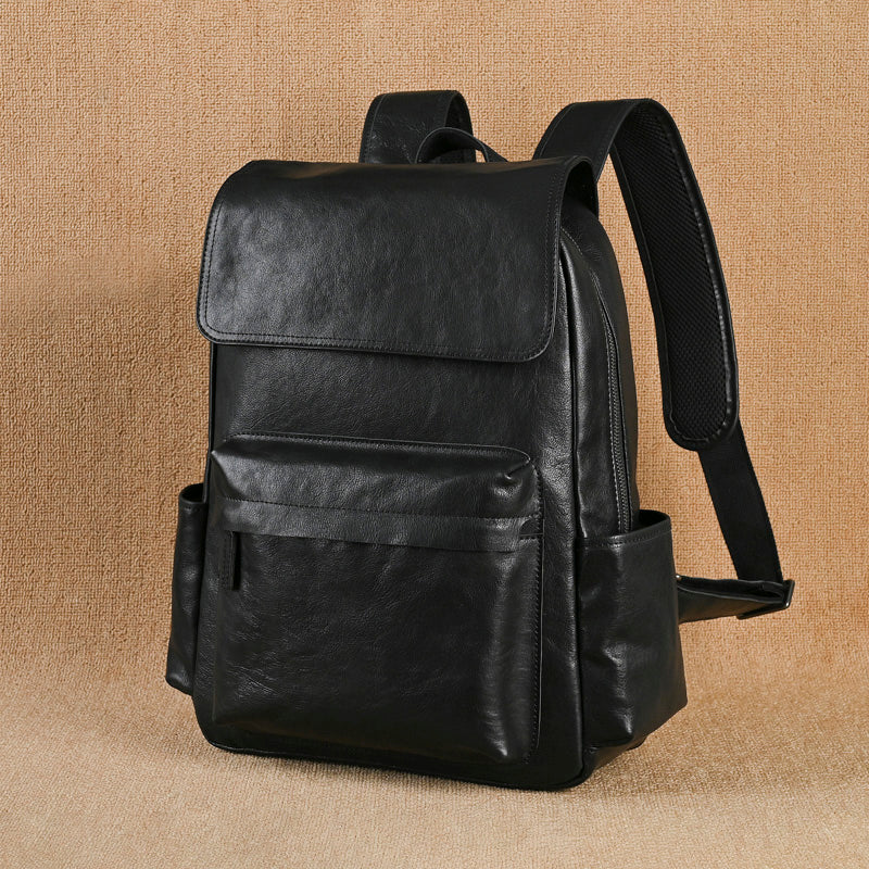 black leather camera backpack Brown Leather Backpack 15 inches Laptop Backpack Mens Large Leather Ca – iwalletsmen
