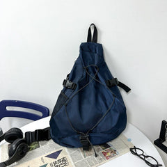 Gray Nylon Sling Bag - iwalletsmen