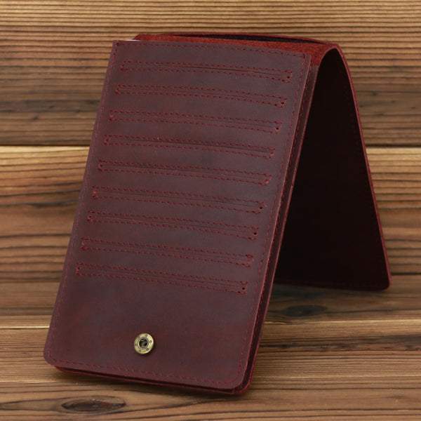 credit card billfold wallet​ Leather Long Wallet Cool Mens Credit Card Wallet Leather Card Holder Wallet