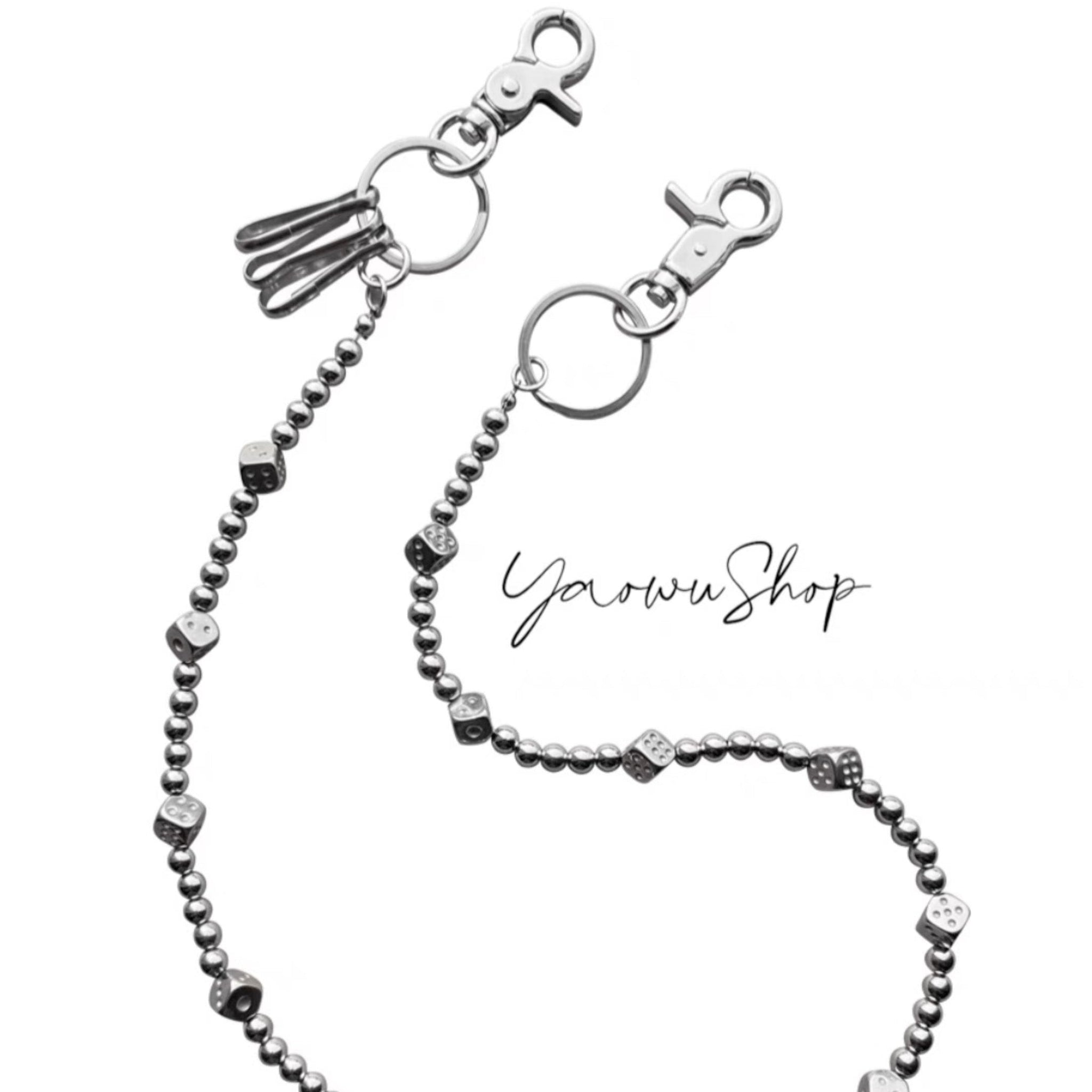 Ball Chain for Wallet Long Ball Wallet Chain - iChainWallets