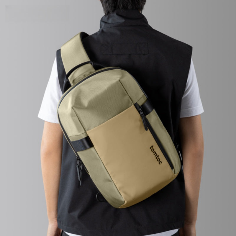 best sling laptop backpack Cool One Strap Backpack 14'' Laptop Large Sling Bag For Men 9L Best Sp – iwalletsmen