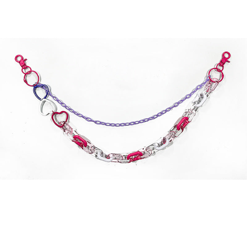 Colorful Light Up Double Jeans Chain - lifestyle - iwalletsmen