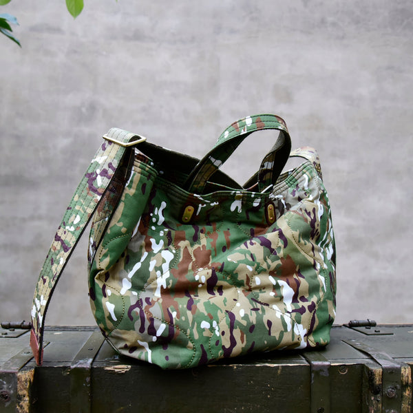 Mens Multi-Terrain Camouflage Tote Camouflage Tote Handbag Multi-Terrain Camouflage Shoulder Bag for Men