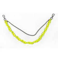 Colorful Light Up Double Jeans Chain - front view - iwalletsmen