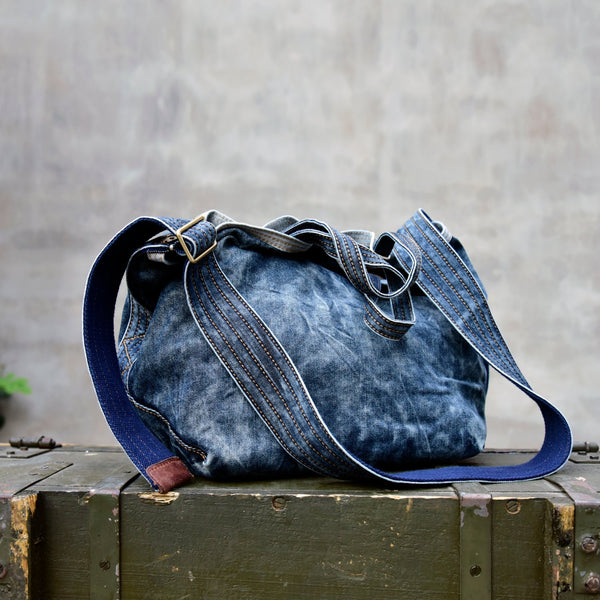 Blue Jean Tote Bag Denim Tote Handbag Denim Tote Bag Blue Denim Tote Shoulder Bag