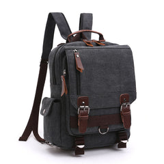 Khaki Sling Bag for Big Man –  Convertible Canvas Large Sling Backpack – Large Canvas Sling Bag for Big Guys