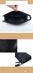 Mens Black Leather Shoulder Bag