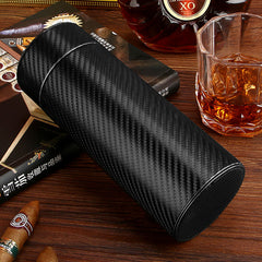 Best Black Eco Carbon Fibre Mens Tube Cigar Cases Carbon Fibre Cigar Cases for Men