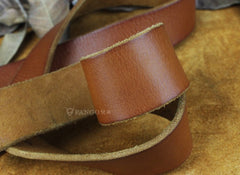 Handmade Genuine Leather Mens Leather Men Brown Belt for Men Cool Leather Belt