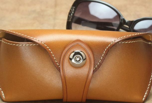 Handmade Mens Leather Glasses Case Glasses Box Glasses Holder For Men - iwalletsmen