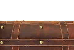 Cool Vintage Leather Mens Duffle Bags Weekender Bags Overnight Bag Travel Bag - iwalletsmen
