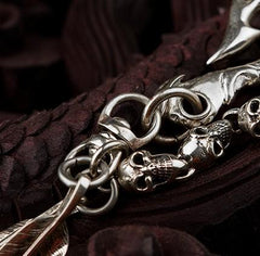 wallet chains for men Skull Wallet Chain Gold Wallet Chain Brass Wallet Chain Chain for Pants Wallet Skull Chain