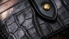 Handmade Leather Mens Cool billfold Wallet Card Holder Small Card Slim Wallets for Men