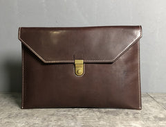 Genuine Leather Mens Clutch Cool Slim Wallet Zipper Clutch Wristlet Wallet for Men