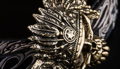 Handmade Genuine Leather Tooled Skull Mens Belt Custom Cool Leather Men Belt for Men