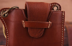 Genuine Leather Mens Cool Phone Key Wallet Card Slim Wallet Key Holder Car Key Case for Men