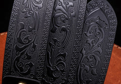 Handmade Genuine Custom Cool Leather Mens Leather Men Black Belt for Men