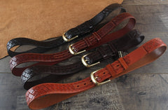 Genuine Leather Punk Rock Biker Trucker Mens Belt Men Black Coffee Belt for Men