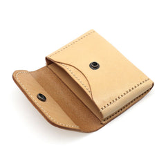 Leather Mens Card Wallets Front Pocket Wallet Small Cool Change Wallet for Men - iwalletsmen