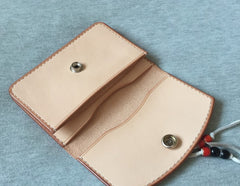 Handmade Leather Mens Cool Slim Leather Envelope Wallet Men Small Wallets Bifold for Men