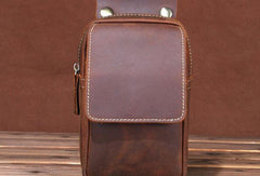 HANDMADE LEATHER MENS WAIST BAG HIP PACK BELT BAG FANNY PACK BUMBAG FOR MEN - iwalletsmen