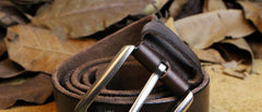Handmade Genuine Leather Mens Leather Men Brown Black Belt for Men Cool Leather Belt