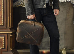 Handmade Leather Mens Cool Backpack Messenger Bag Briefcase Work Bag Business Bag for men