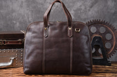 Genuine Leather Mens Cool Messenger Bag Briefcase Work Bag Business Bag for men