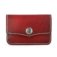 Handmade Leather Mens Change Wallet Card Wallet Front Pocket Wallets Small Wallets for Men - iwalletsmen