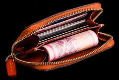 Handmade Leather Tibetan Mens billfold Wallet Cool Chain Wallet Biker Wallet for Men
