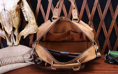 Vintage Leather Mens Large Handbag Weekender Bag Travel Bag - iwalletsmen